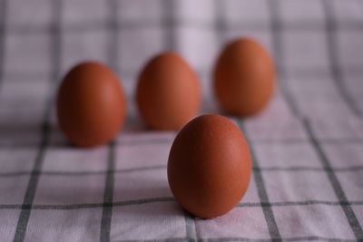 Close-up of orange on table