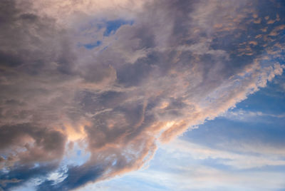 Low angle view of blue sky