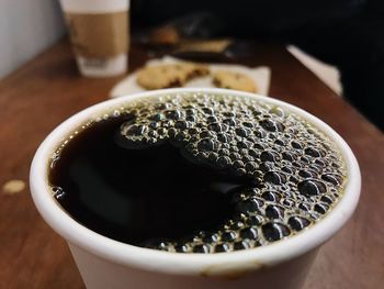 Close-up of drink on table