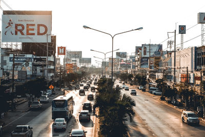 Traffic on city street