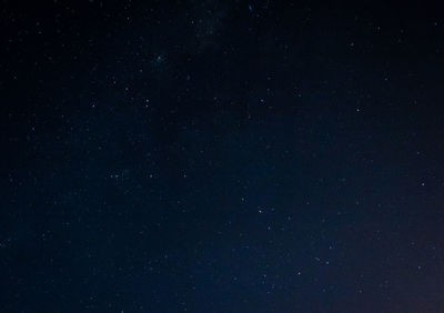 Low angle view of star field at night