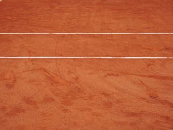 High angle view of playing field