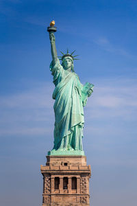 Low angle view of statue