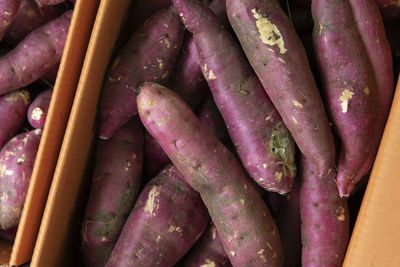 Full frame shot of sweet potatos for sale