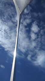 Low angle view of vapor trail in sky