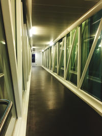 Empty corridor in building