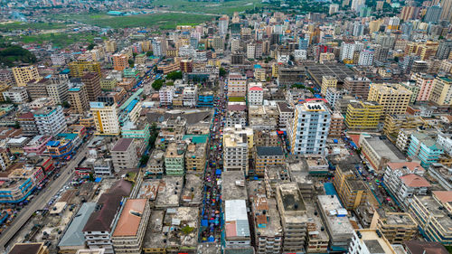 Aerial view of dar es salaam, tanzania