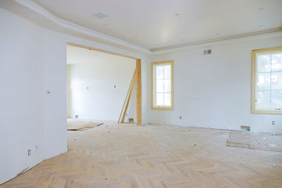 Empty corridor of building