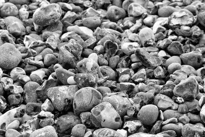 Full frame shot of pebbles