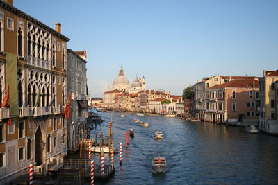 Canal amidst buildings in city