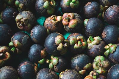 Full frame shot of fruits for sale in market