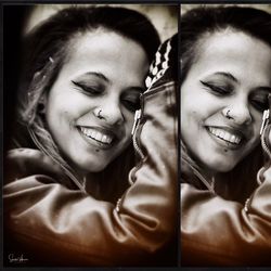 Portrait of happy woman