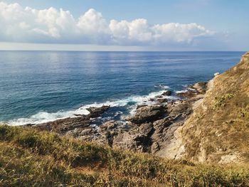 Scenic view of sea against sky