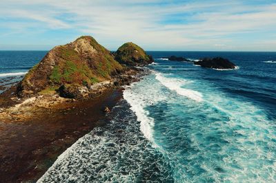 Scenic view of sea against sky