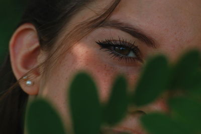 Close-up portrait of woman