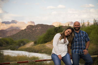 Portrait of a smiling young couple