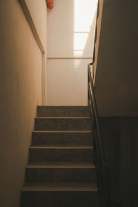 Low angle view of staircase in building