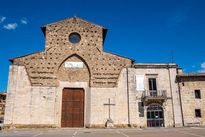Church of sant'agostino in little ancient town of colle val d'elsa, tuscany