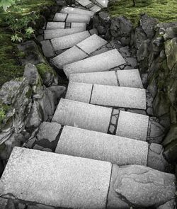 Steps and rocks