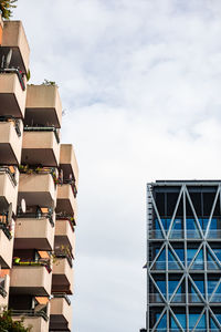 Low angle view of building against sky