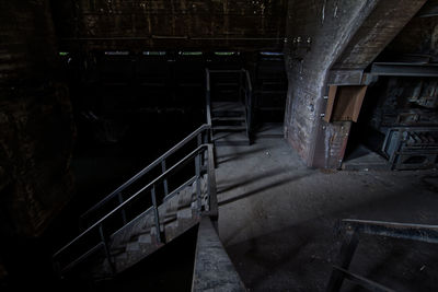 High angle view of abandoned building