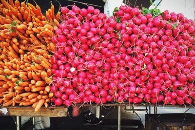 Full frame shot of market stall