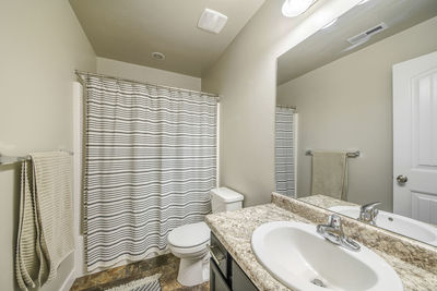 View of bathroom at home