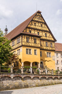 Low angle view of building against sky