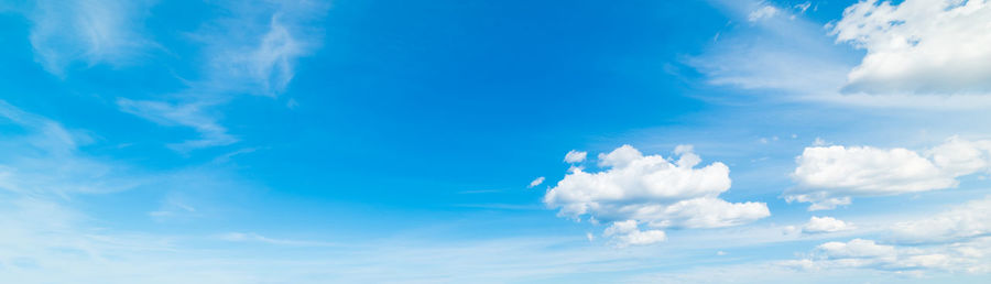 Low angle view of clouds in blue sky