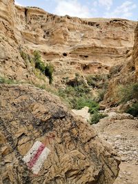 Rock formations on land