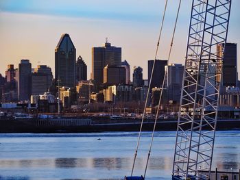 View of skyscrapers at waterfront