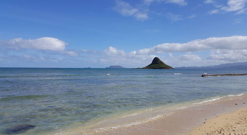 Scenic view of sea against sky