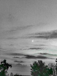 Scenic view of moon in sky at night