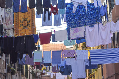 Clothes drying for sale at market