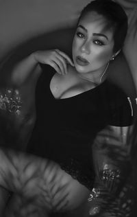 Portrait of a beautiful young woman