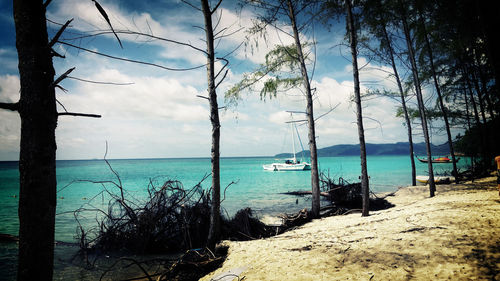 Scenic view of sea against sky