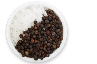 High angle view of breakfast in bowl