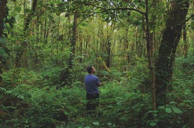 People in forest