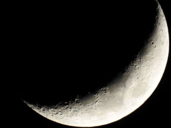 Close-up of water against sky at night