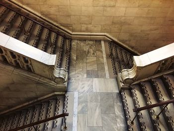 High angle view of railroad station