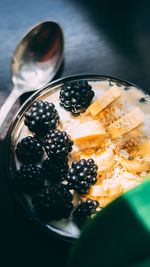 Close-up of breakfast served in bowl