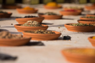 Close-up of bread on table