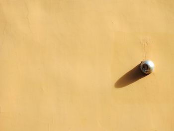 Close up of wall with camera