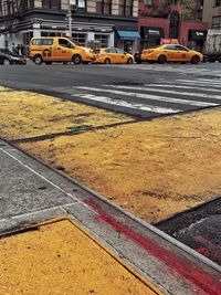 Traffic on road in city