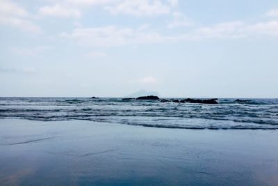 Scenic view of sea against sky