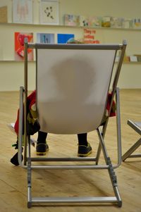 Empty chairs and tables at home