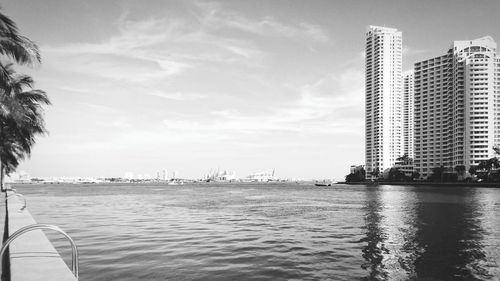 Scenic view of city against sky