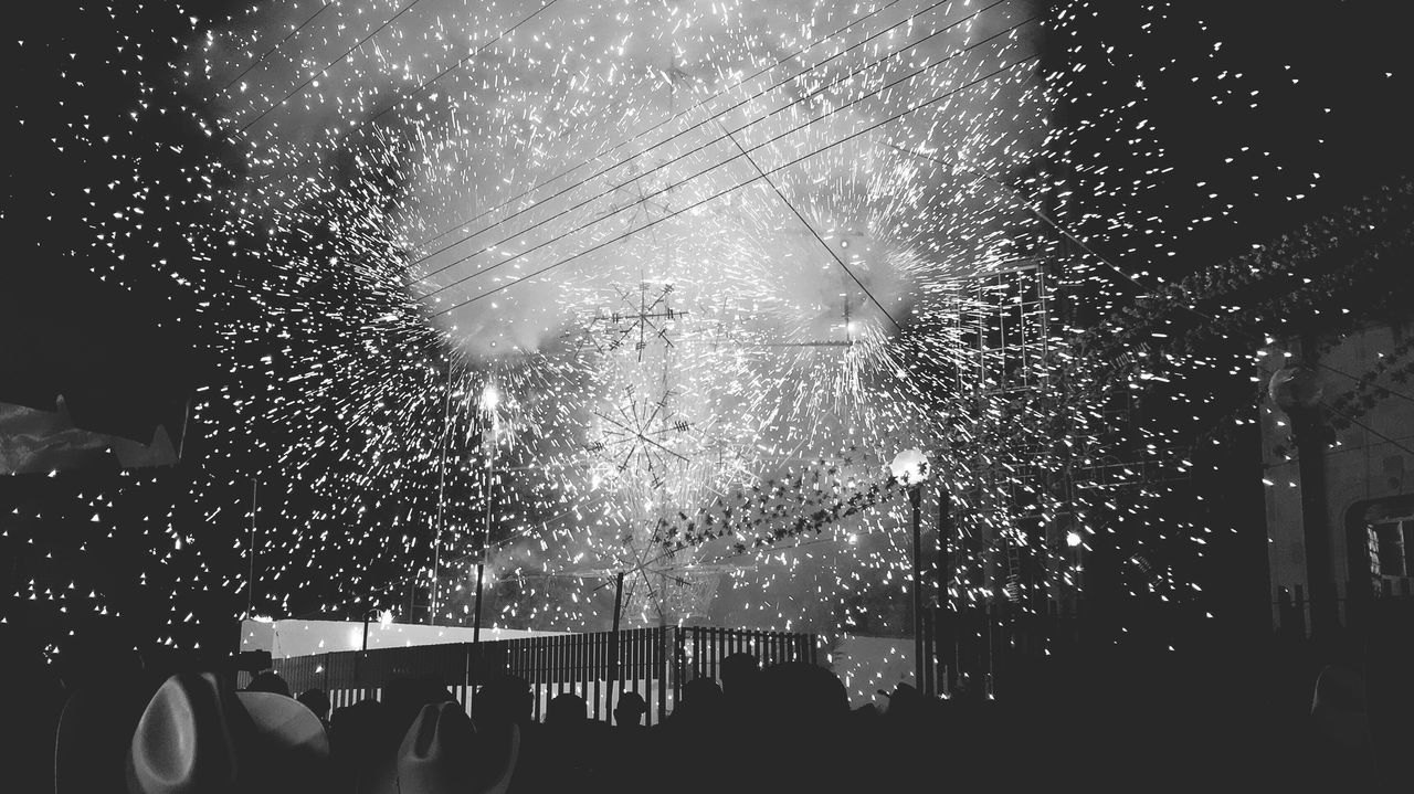 FIREWORK DISPLAY OVER THE SEA