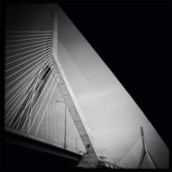 Low angle view of bridge against sky
