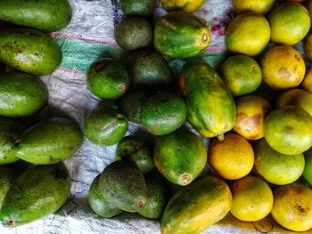 Full frame shot of fruits for sale at market stall